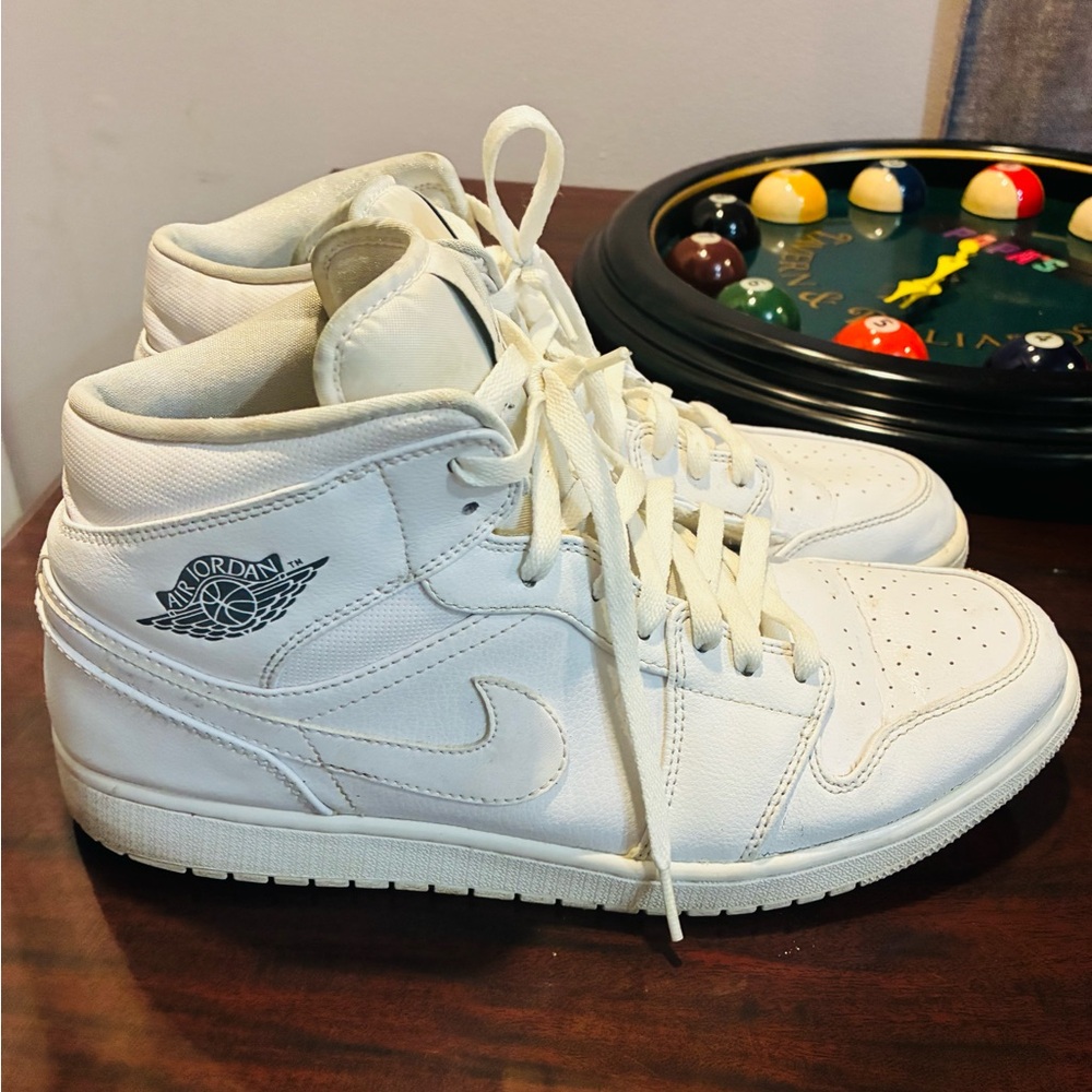 Jordan White High-Top Sneakers - Picture 6 of 7
